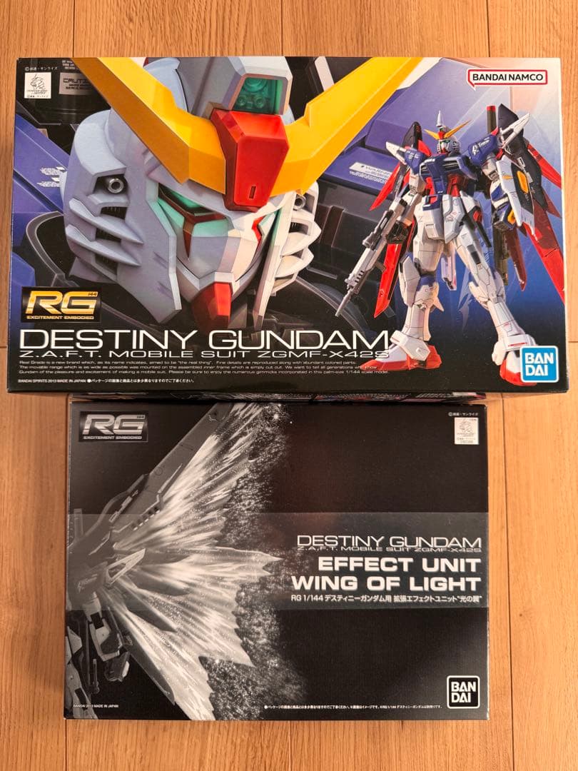 RG 1/144 デスティニーガンダム　光の翼　セット