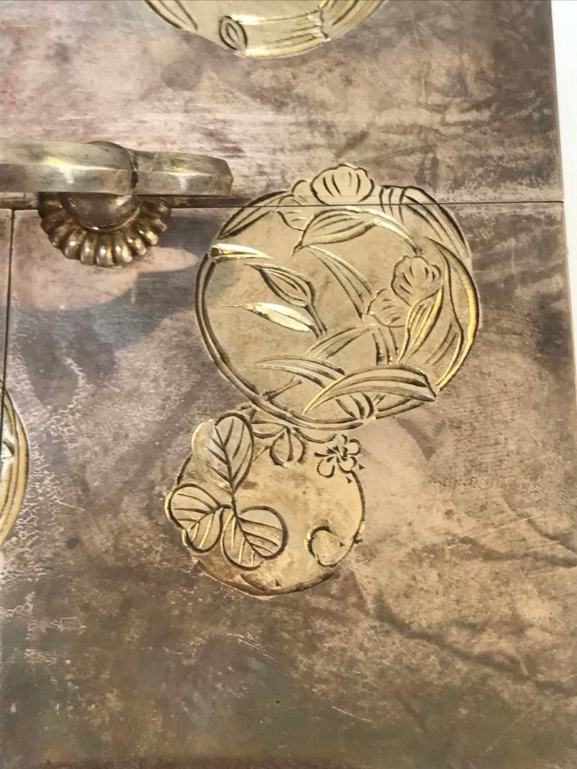 銀製 宝石箱 シルバー950 骨董品　I.869