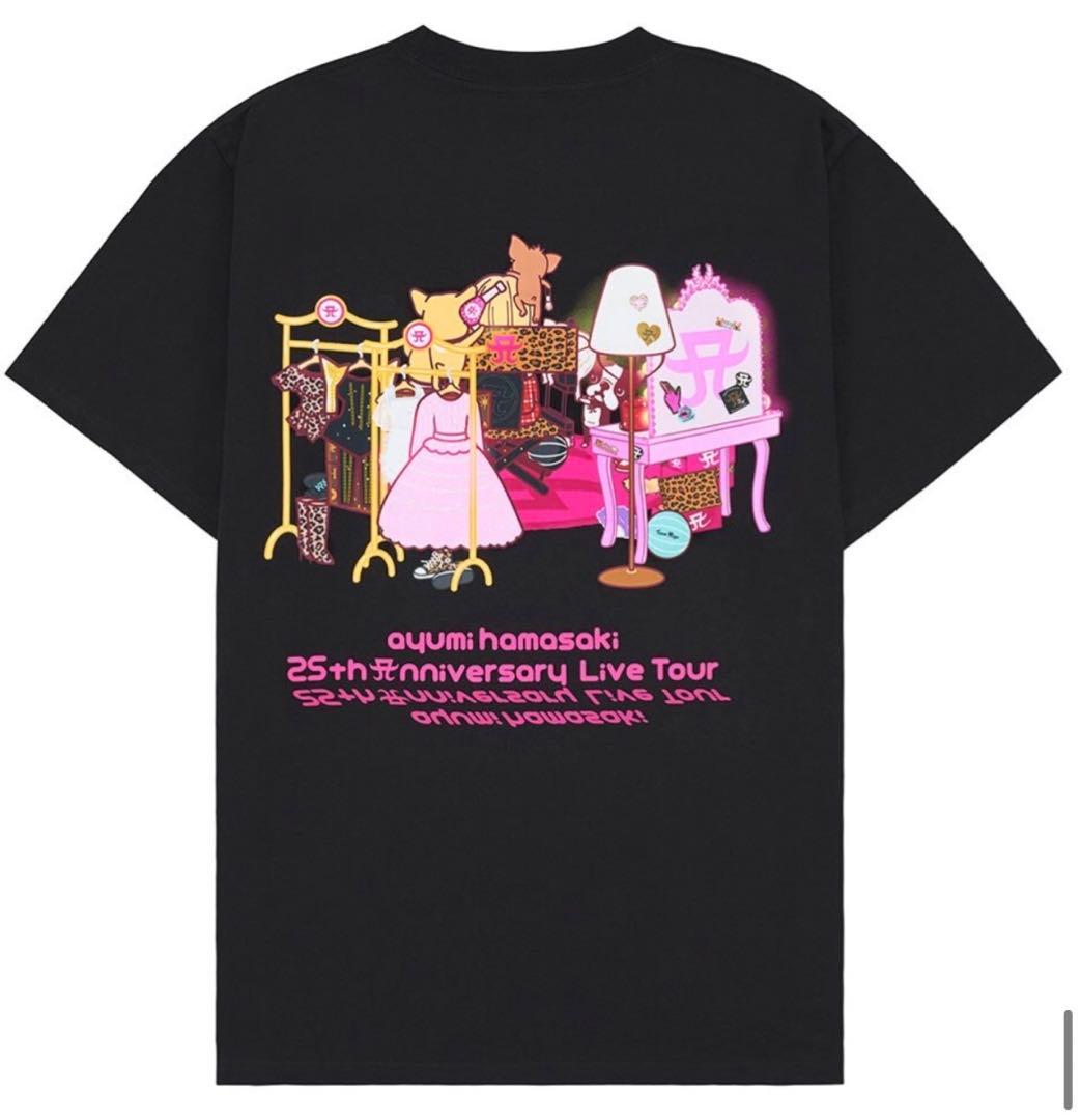 浜崎あゆみ　Tシャツ　XLサイズ　ドレッシングルーム黒 送料無料　匿名配送