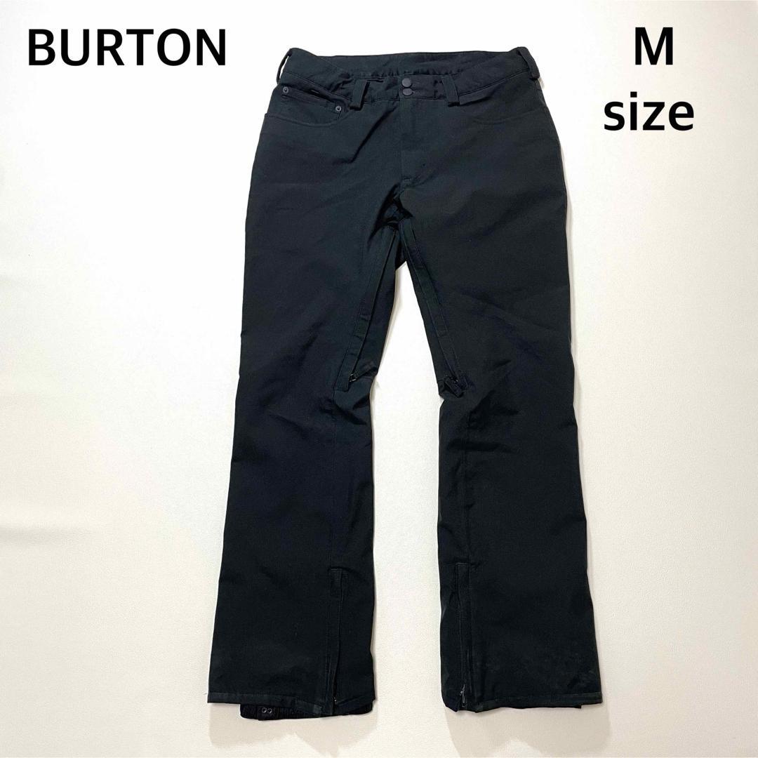 6711 【美品】バートン　パンツ　メンズ　無地　ブラック　スノボウェア