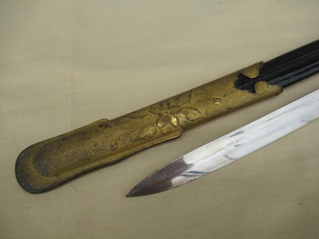 【海軍】 実物 指揮刀 刀緒 日本軍 軍刀 サーベル 骨董 アンティーク