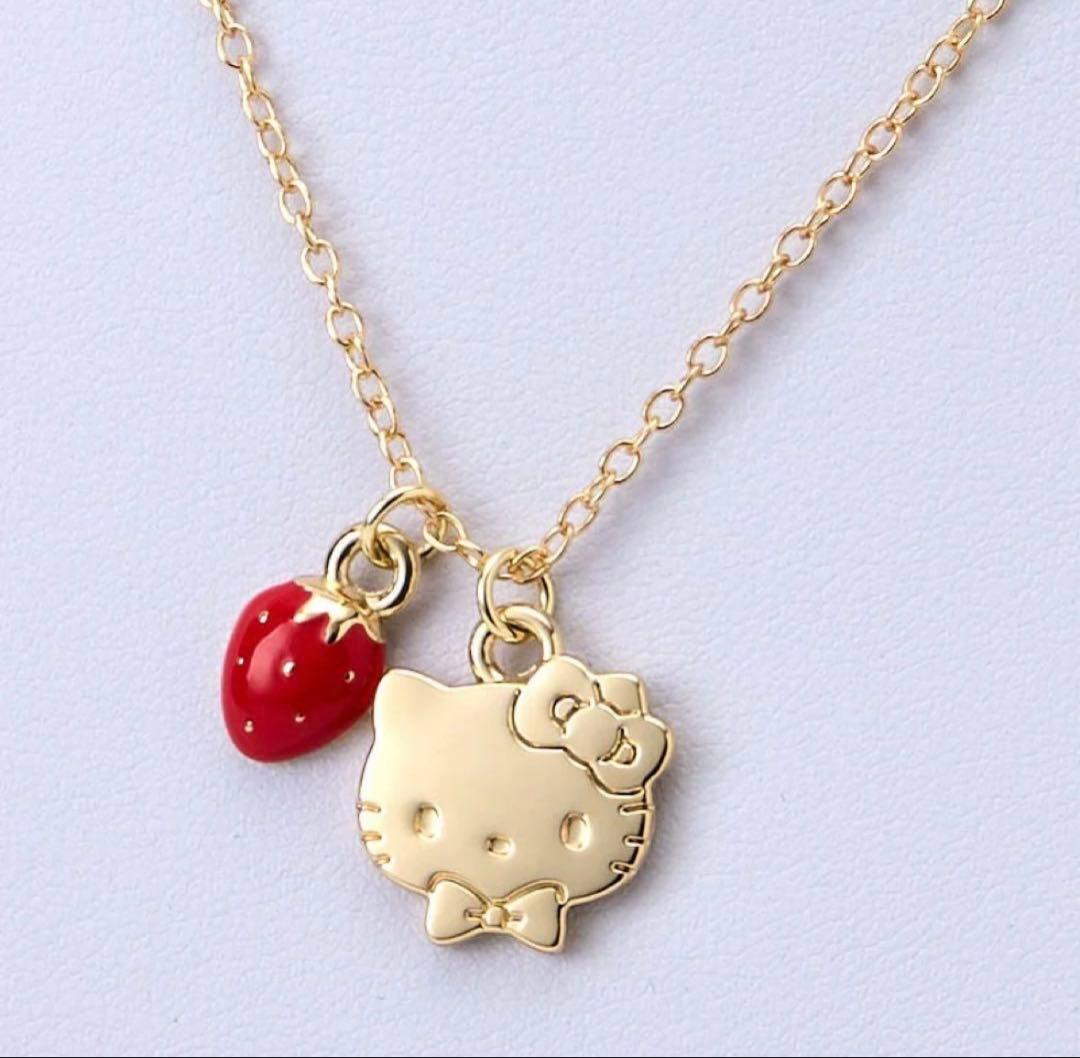 【新品】ショートケーキデザインシリーズ　キティ ぬいぐるみ　ネックレス