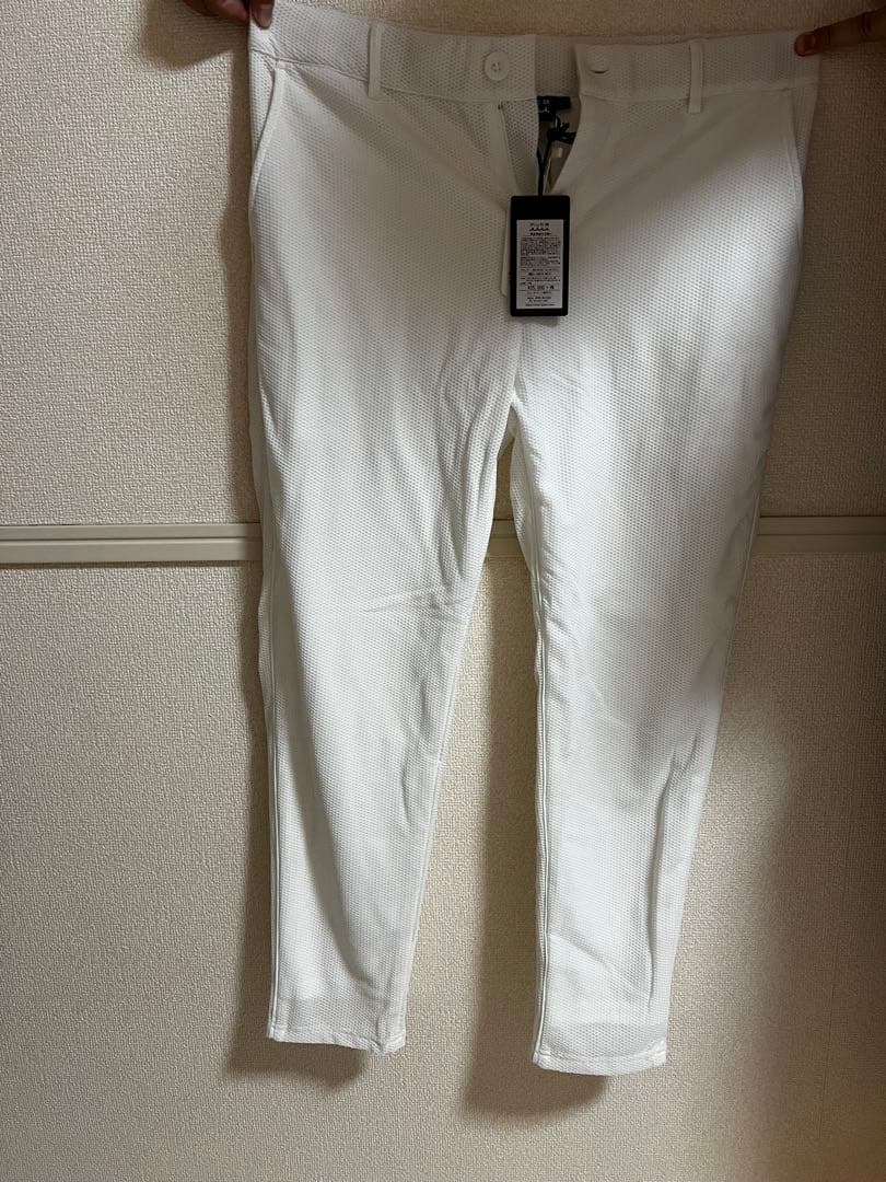 muta メッシュ ホワイトパンツ L