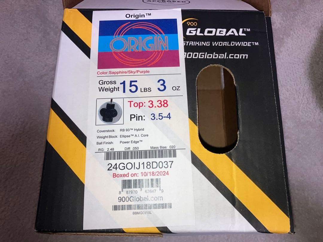 ORIGIN オリジン 15P 900グローバル 新球