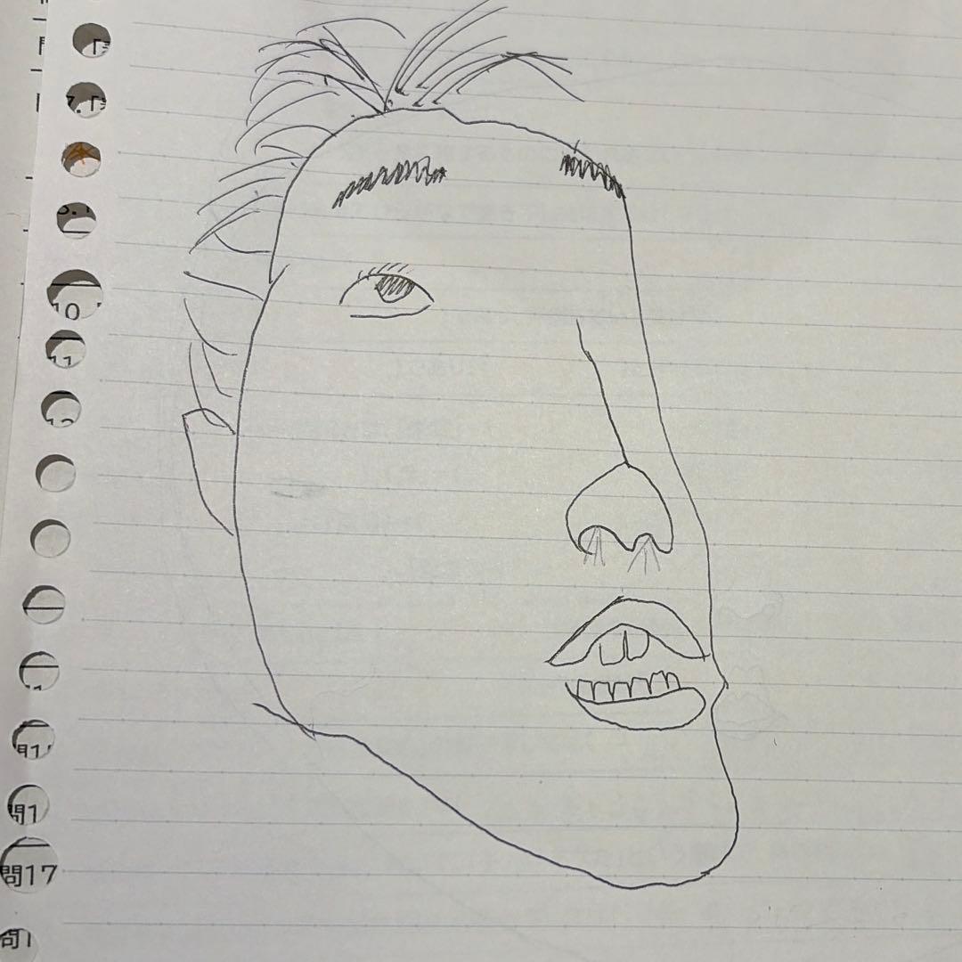 友達の似顔絵