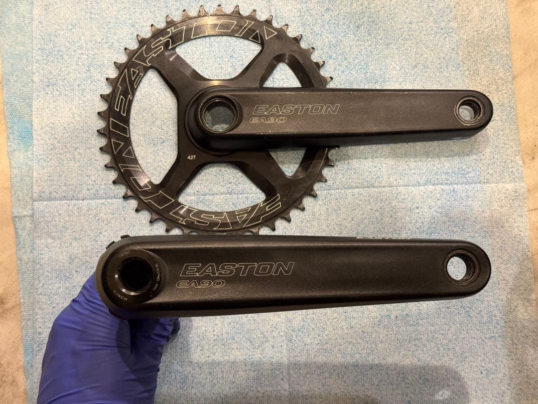 EASTON EA90 クランクセット 工具、BB、替えチェーンリング付き