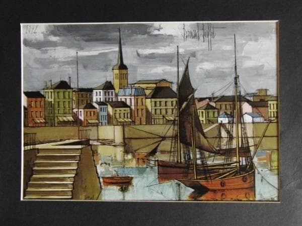 ベルナール・ビュッフェ「Les Sables d'Olonne,le port」
