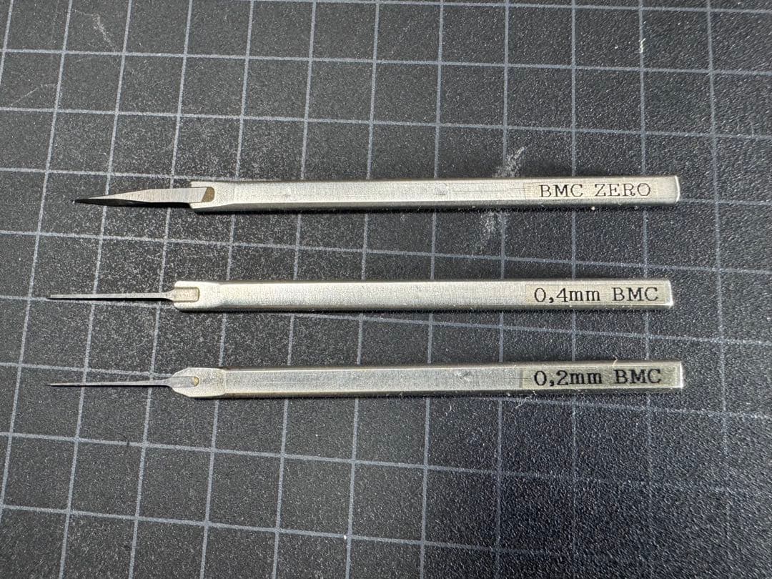 スジボリ堂 BMCタガネ 0.2mm 0.4mm タガネZERO