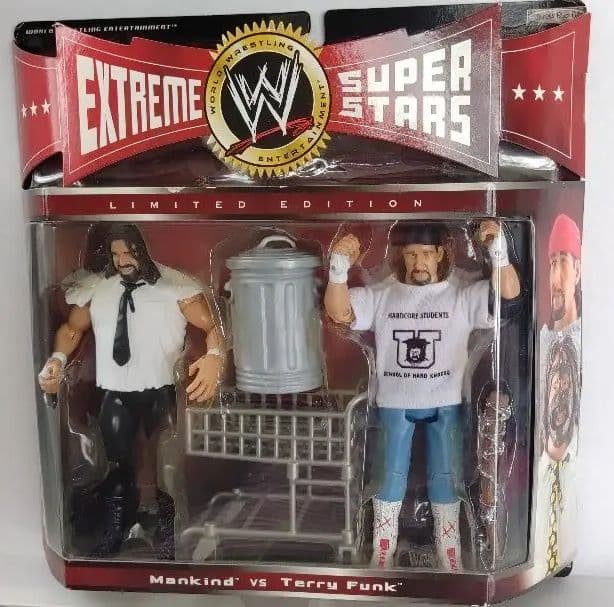 JAKKS社版　WWEプロレスフィギュア　テリーファンク&マンカインド