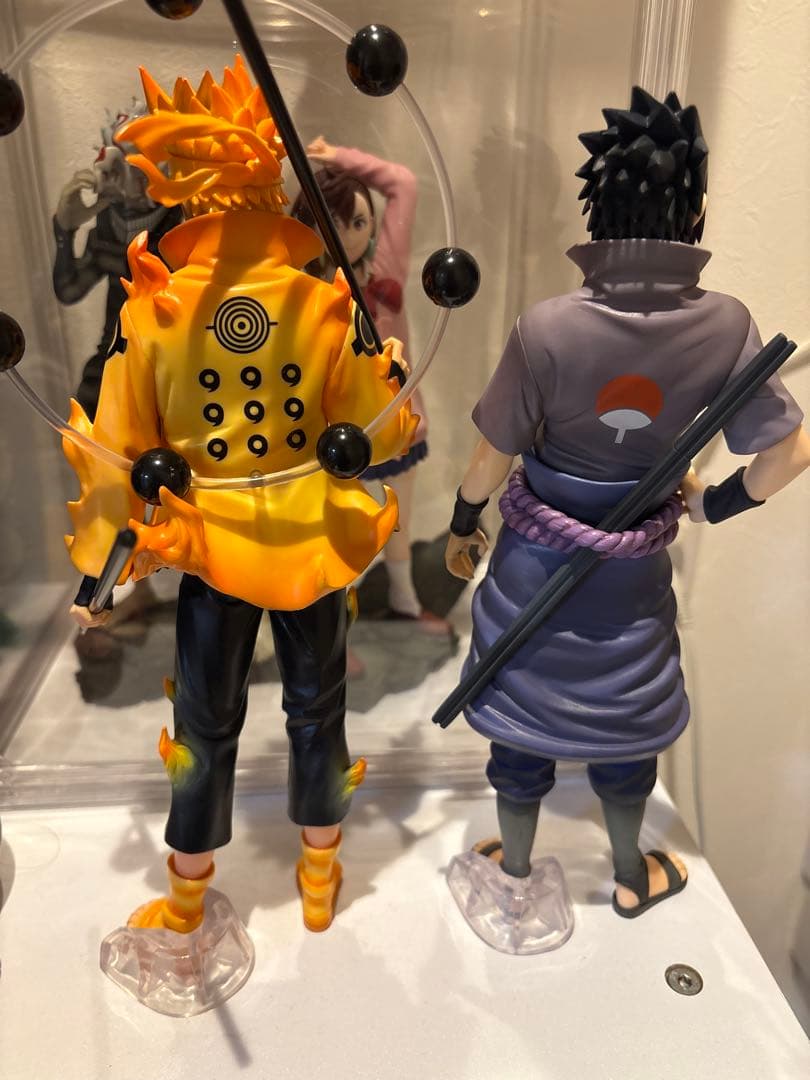 一番くじ　NARUTO 紡がれる火の意志A賞ナルト、Ｂ賞サスケ輪廻写輪眼