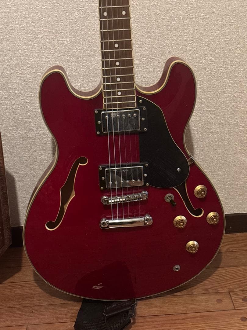 Blitz セミアコースティック ギター レッド