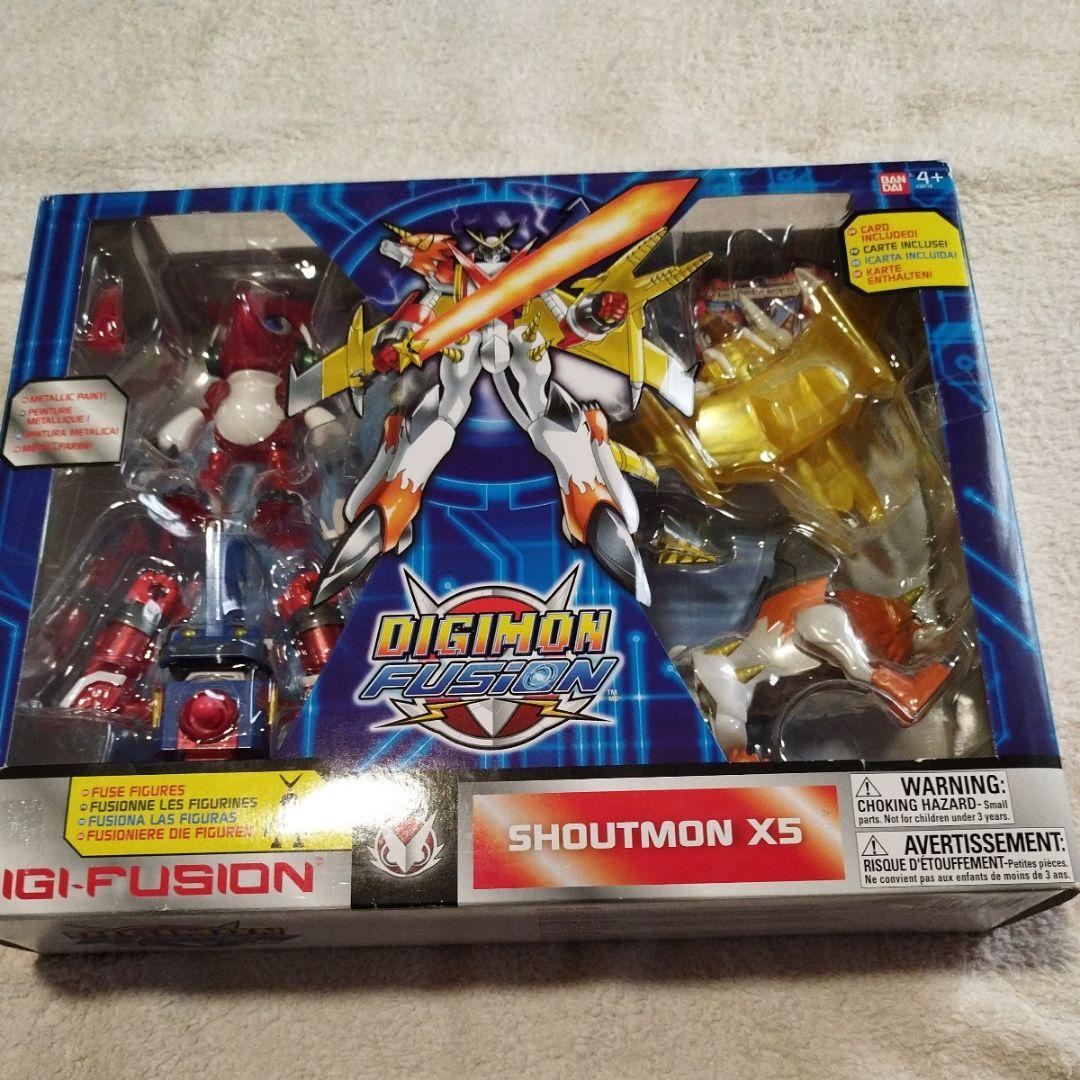 デジモンクロスウォーズ　海外製未開封　デジモンクロスフィギュア　シャウトモンX5