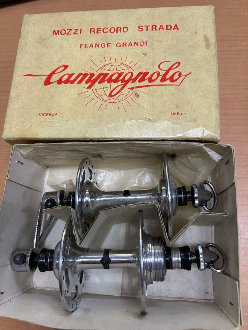 カンパニョーロ レコード ラージフランジ前後ハブ 36H 直クイックレバー