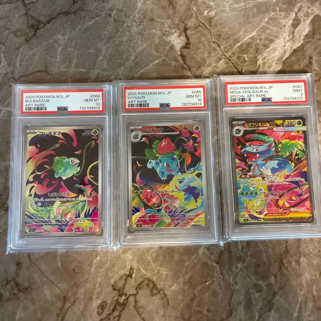 【PSA10/10/9 連番】メガフシギバナex SAR フシギダネ フシギソウ