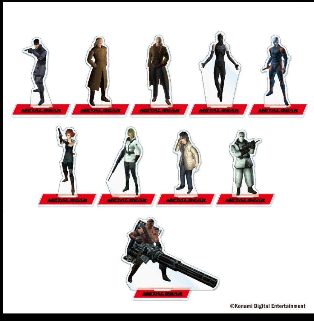MGS 小島秀夫作品のみ 各10種 アクリルスタンド メタルギアソリッド パルコ