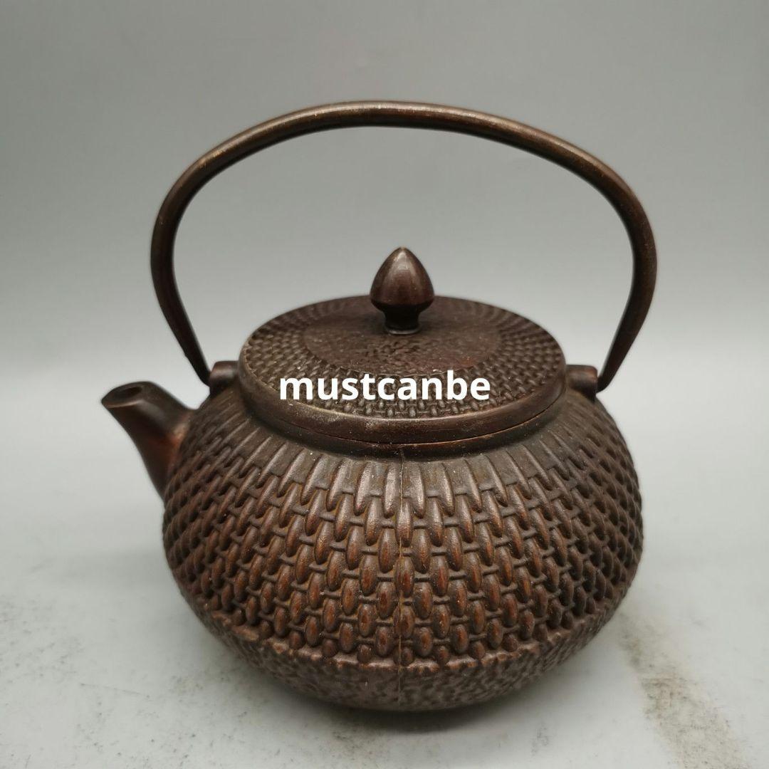 銅器 茶壺 提梁壺 徳利 茶道具 水筒 装飾品 工芸品 置物