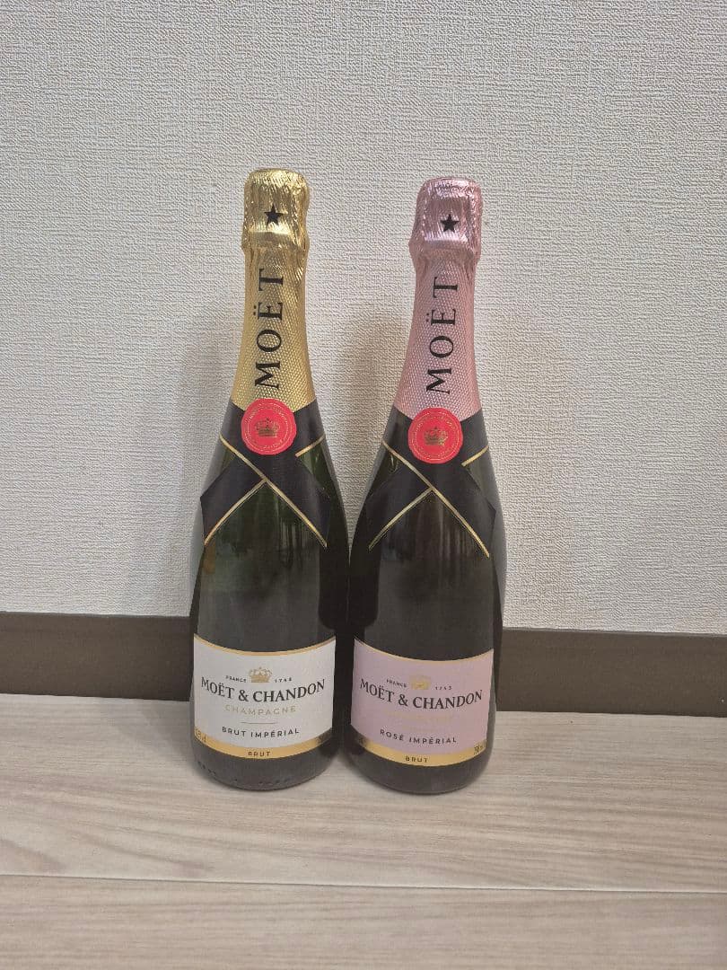 モエ・エ・シャンドン ブリュット＆ロゼシャンパン 750ml 2本セット