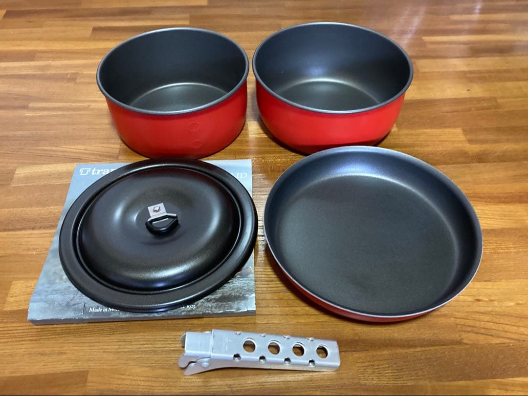 新品 ツンドラ3 ビンテージ レッド トランギア キャンピングセットTR-24T