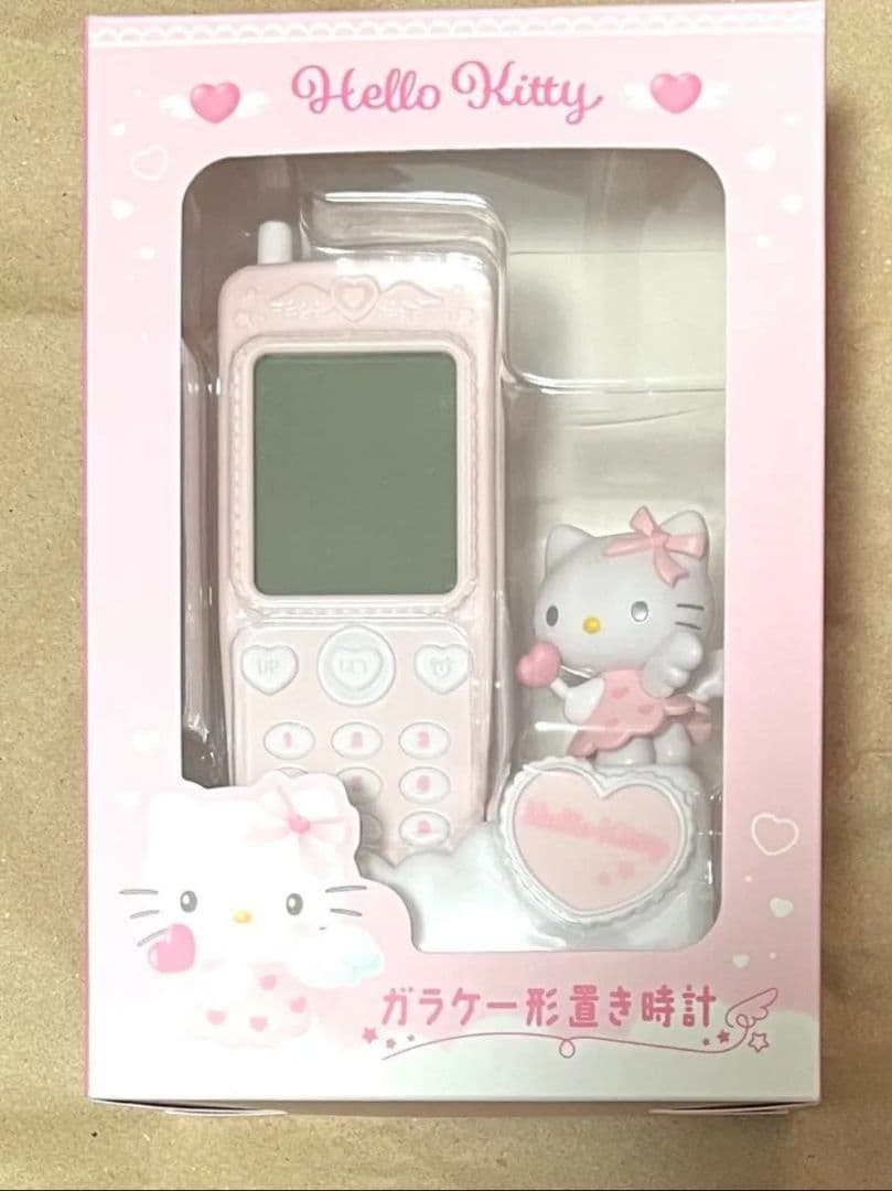 新品☆サンリオ ハローキティ ガラケー型置き時計