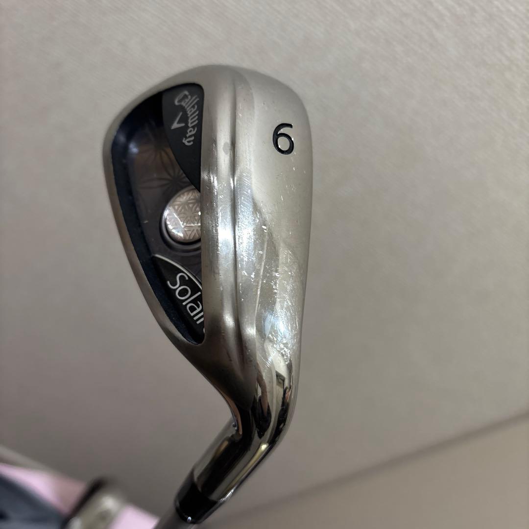 Callaway ピンク ゴルフバッグとクラブとホールとピンセット　初心者セット