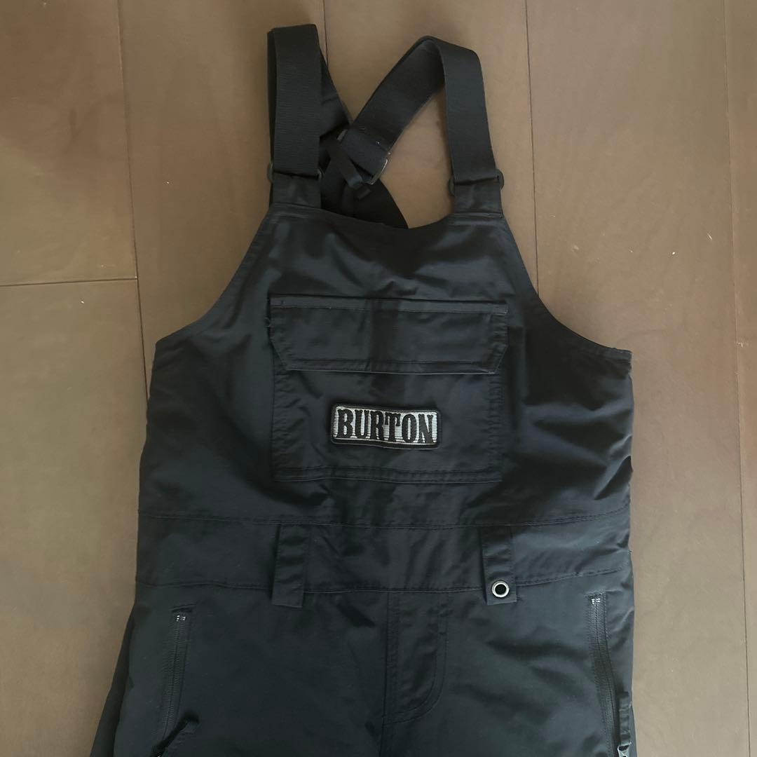 BURTON ブラック スノーボードオーバーオール