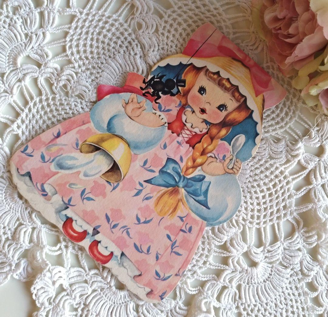 USAヴィンテージ♡ぽっちゃり三つ編みのLITTLE MISS MUFFET♪