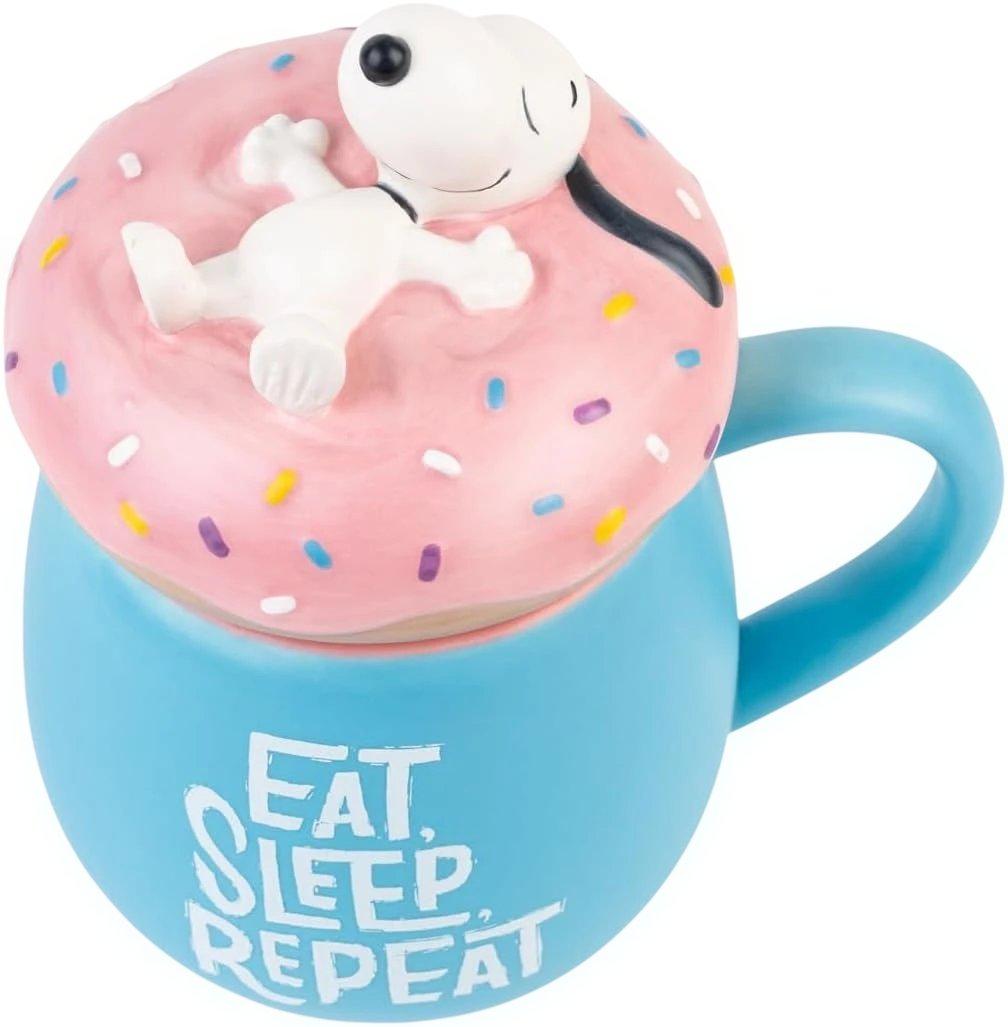 日本未入荷 スヌーピー 蓋付きマグ 3Dマグ 500ml マグカップ