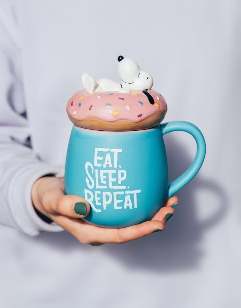 日本未入荷 スヌーピー 蓋付きマグ 3Dマグ 500ml マグカップ