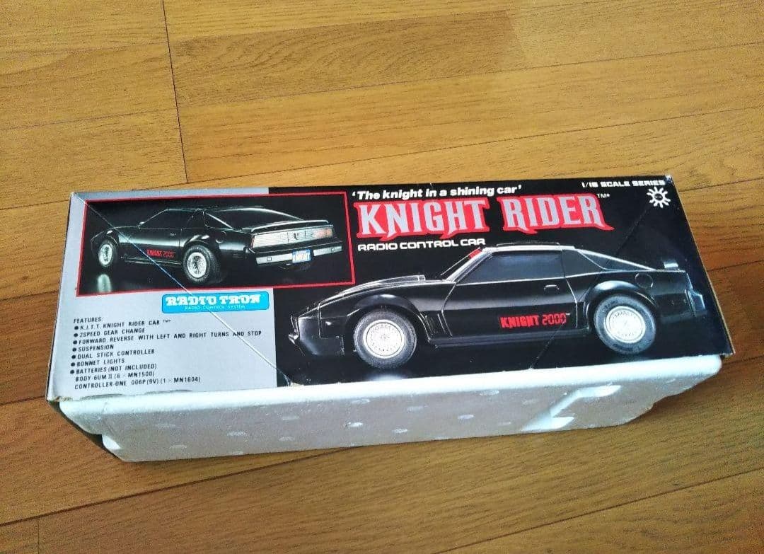 稀少当時物新品 1/18スケール ナイトライダー / ナイト2000 RCカー