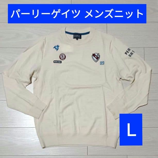 パーリーゲイツ☆メンズ長袖ニット☆サイズ５(Ｌ)