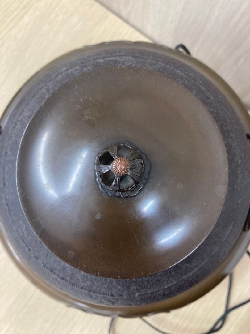 コンロ動作確認済み！　唐銅 風炉 風炉釜 茶釜 茶道具