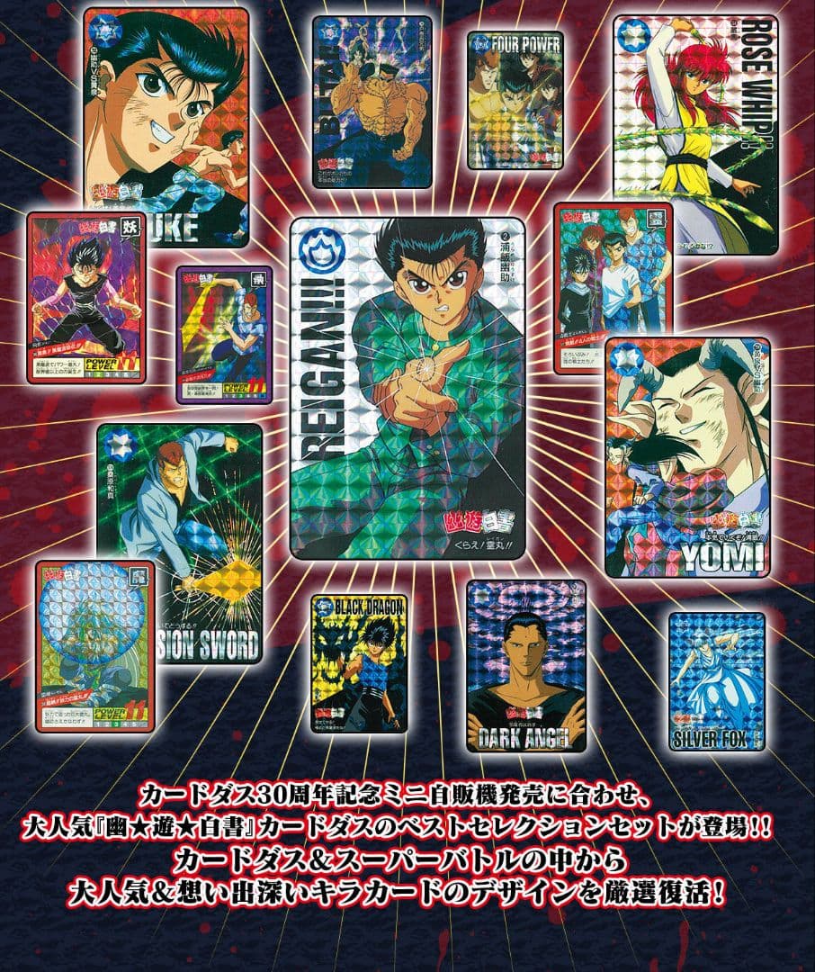 カードダス30周年記念 幽☆遊☆白書 カードダス＆スーパーバトル 新品未開封品