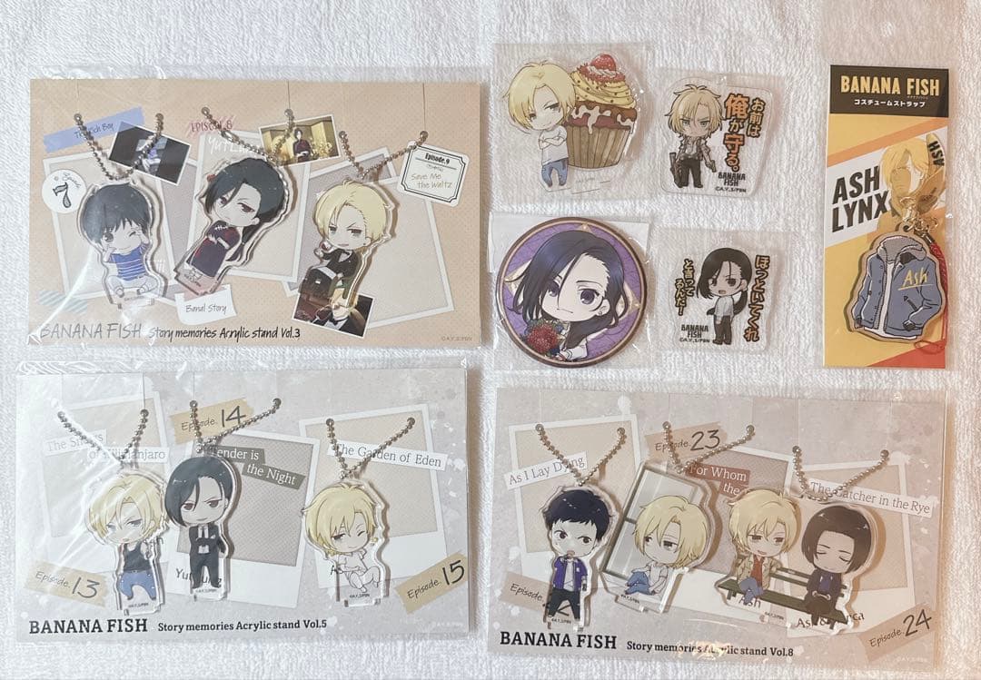 BANANA FISH アクスタ 缶バッジ キーホルダー
