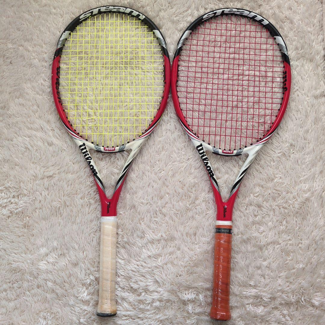 Wilson Steam 100 295g テニスラケット 2本セット