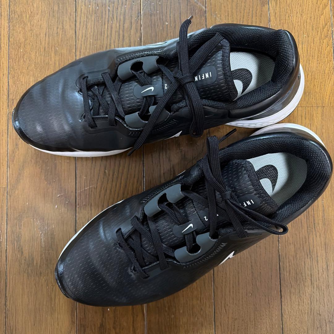 【中古美品】NIKEGOLF INFINITY PRO 2 ブラック系27.5㎝