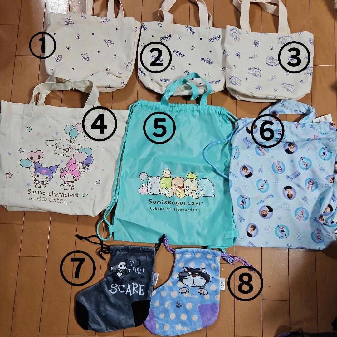 サンリオ　ディズニー　＊新品＊　巾着袋　トートバッグ　バラ売り可能