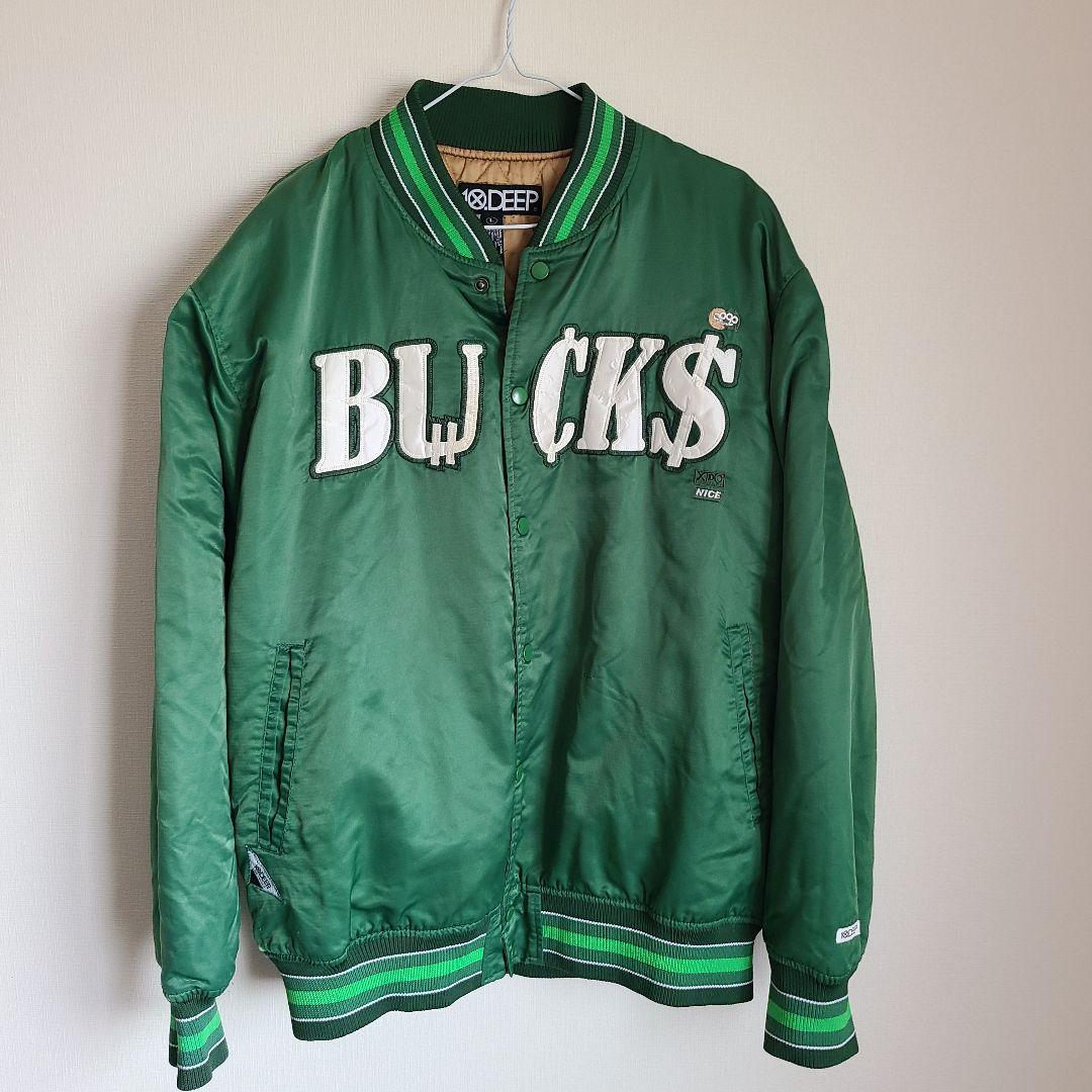 NBA ミルウォーキー・バックス　BUCKS　スタジャン　ストリート　ジャケット