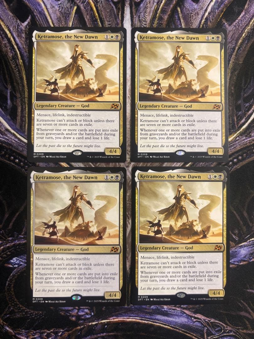 【最安値】MTG　DFT　新たな夜明け、ケトラモーズ　英語版　4枚