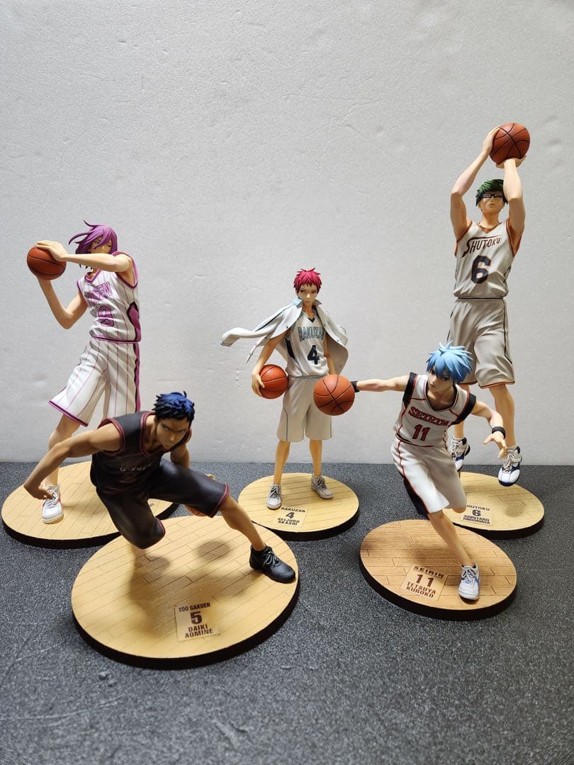 黒子のバスケ　メガハウス　黒子　赤司　青峰　緑間　紫原リペイント　リタッチ完成品