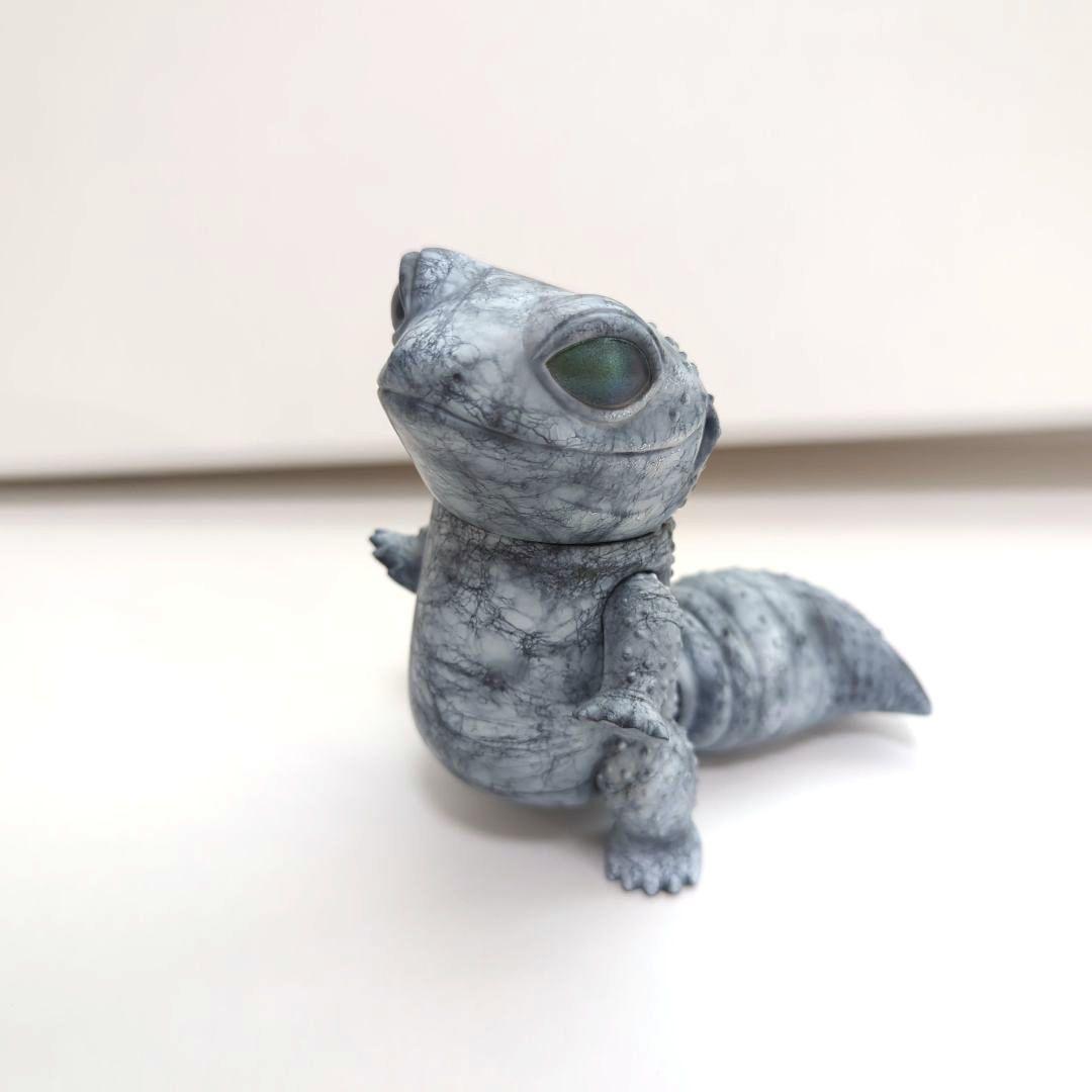 ヒョウモントカゲモドキ　レオパ　ソフビ　フィギュア
