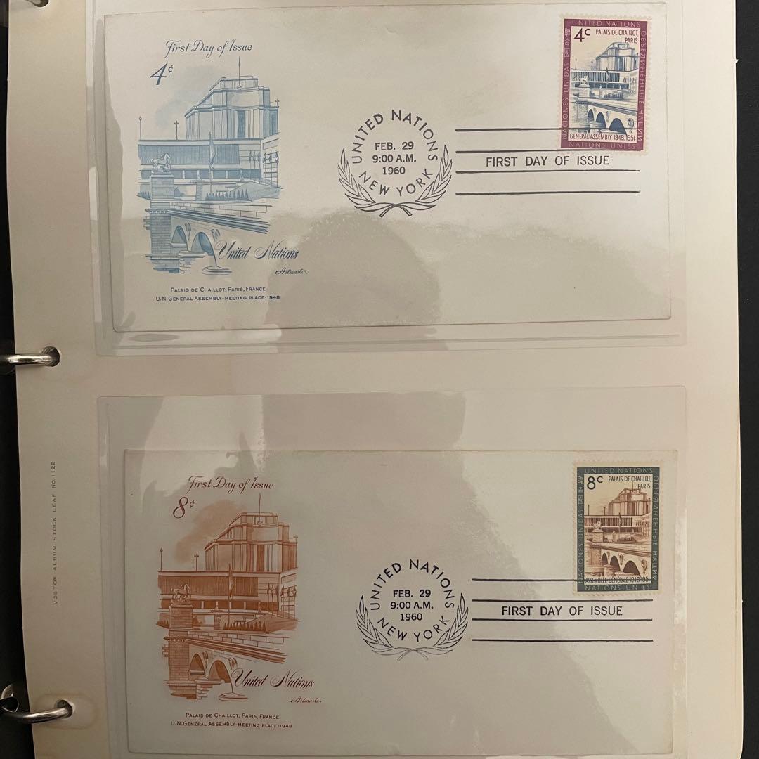 国連FDCカード 1950〜1980年代 初日カバー UN