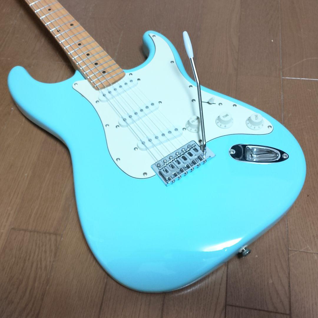 BUSKER’S　ストラトキャスタータイプ　エレキギター　ソニックブルー