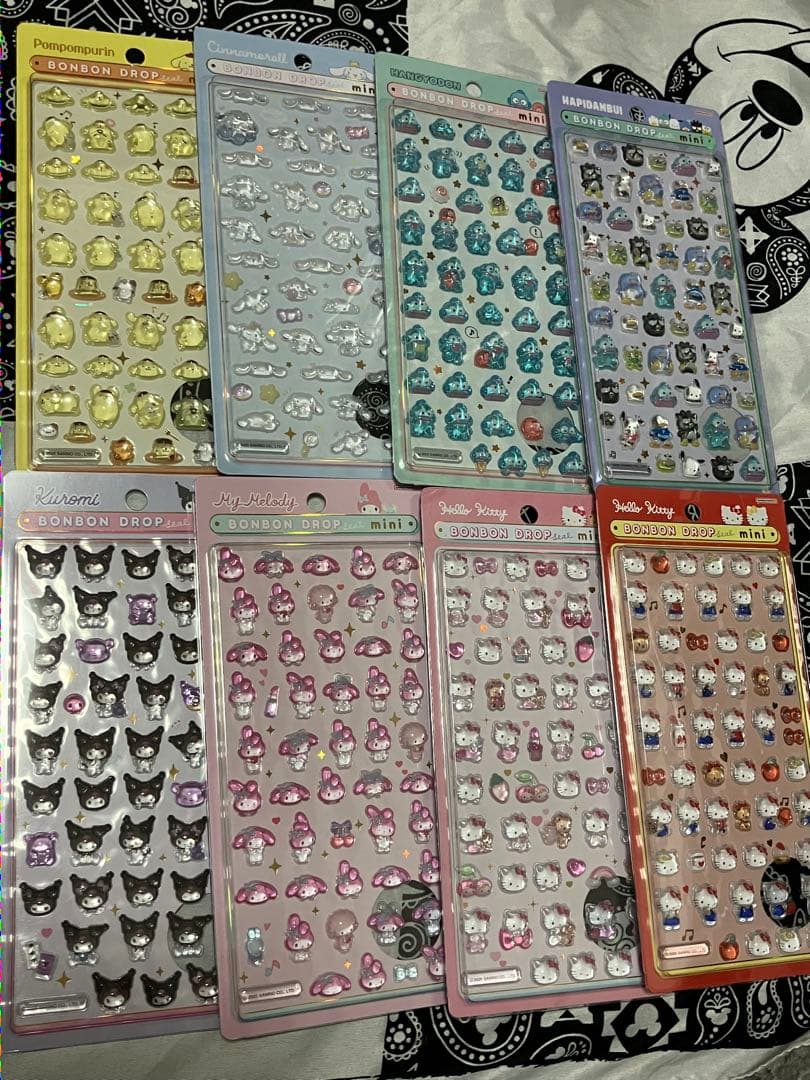 正規品　ボンボンドロップシール　サンリオ　ミニ　全種類　8種