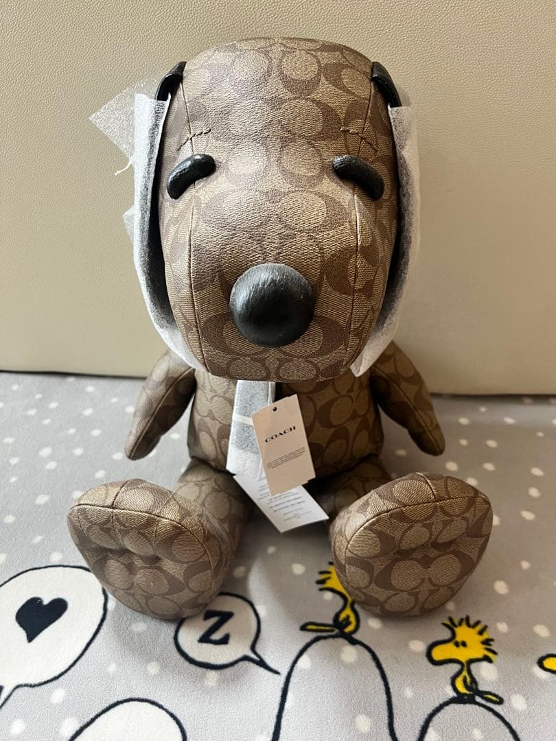 COACH PEANUTS スヌーピー シグネチャー　ぬいぐるみ　新品未使用