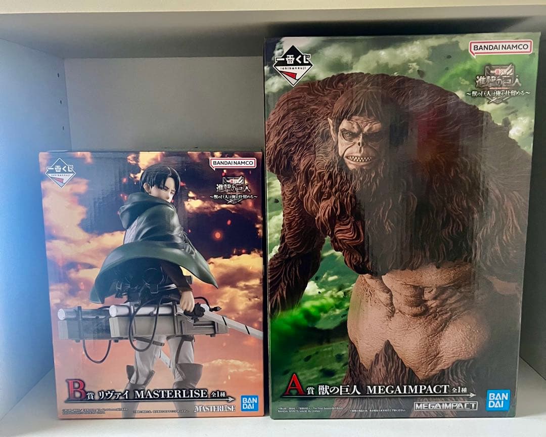 進撃の巨人 一番くじ 獣の巨人 リヴァイ