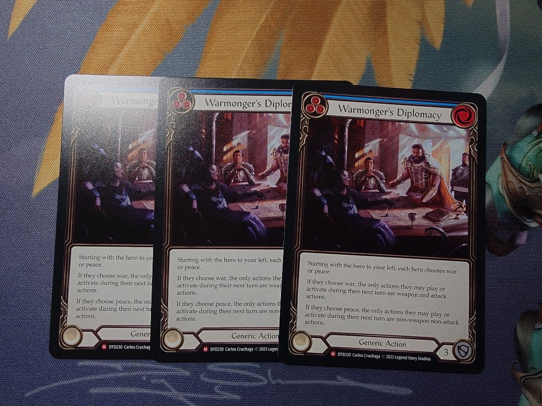 【FaB】Warmonger's Diplomacy 3枚セット