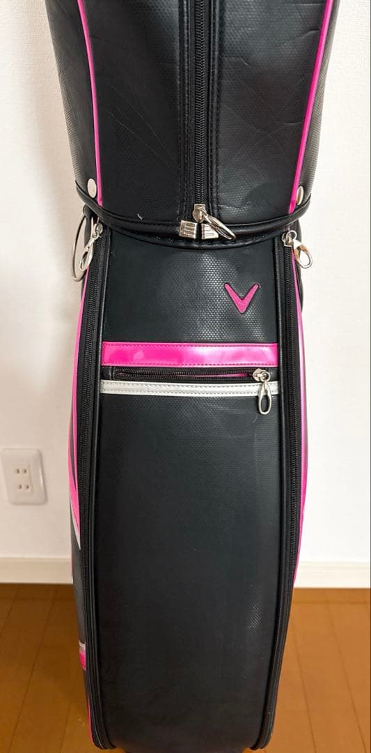 美品　Callaway キャディバッグ 黒/ピンク
