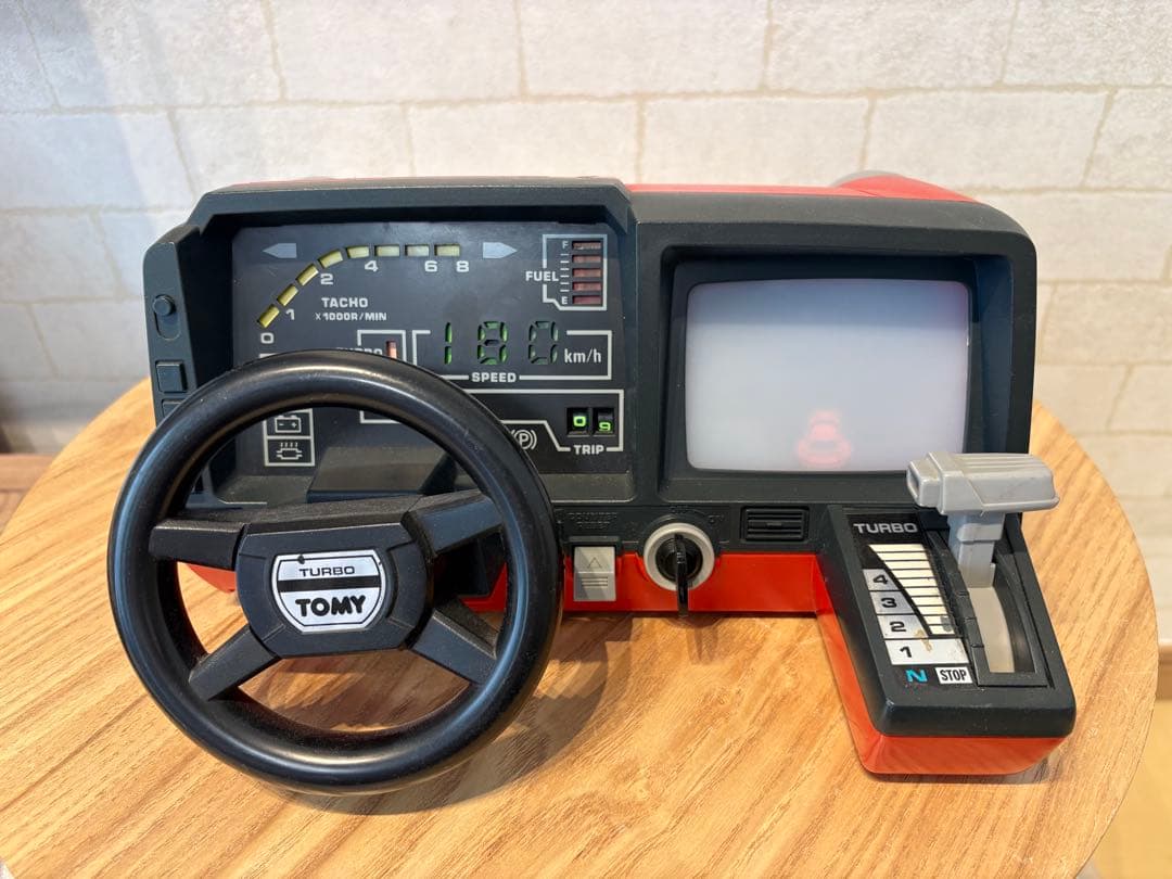 TOMY トミー NEW ドライビングターボ レトロ ゲーム ハンドル操作型玩具