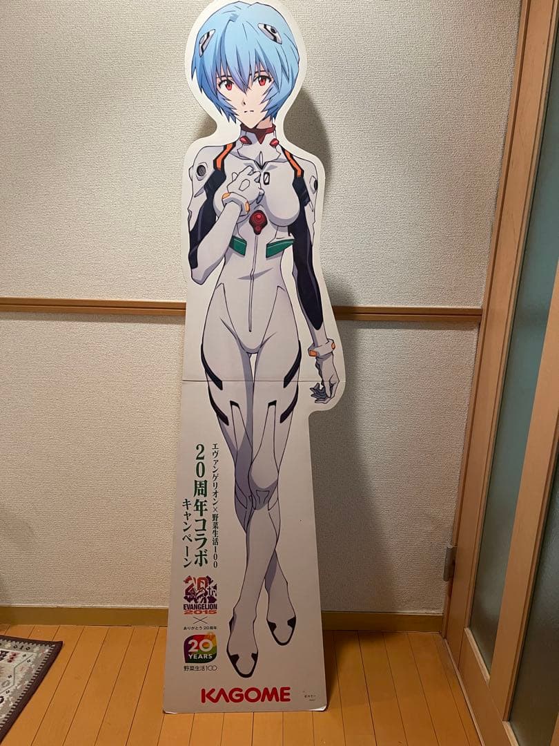 ロ*グ様 【非売品】　エヴァンゲリヲン　綾波レイ 20周年記念 等身大パネル　K