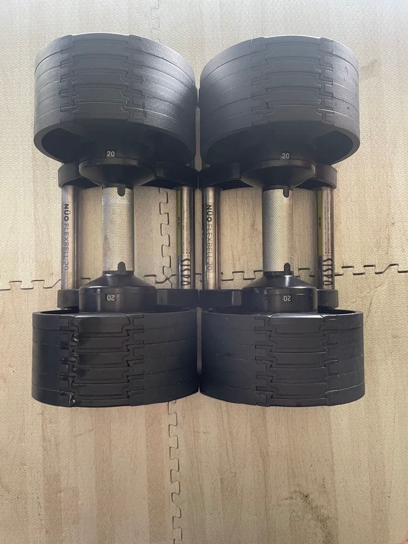 ［みけ］②可変式ダンベル 20kg 2個セット